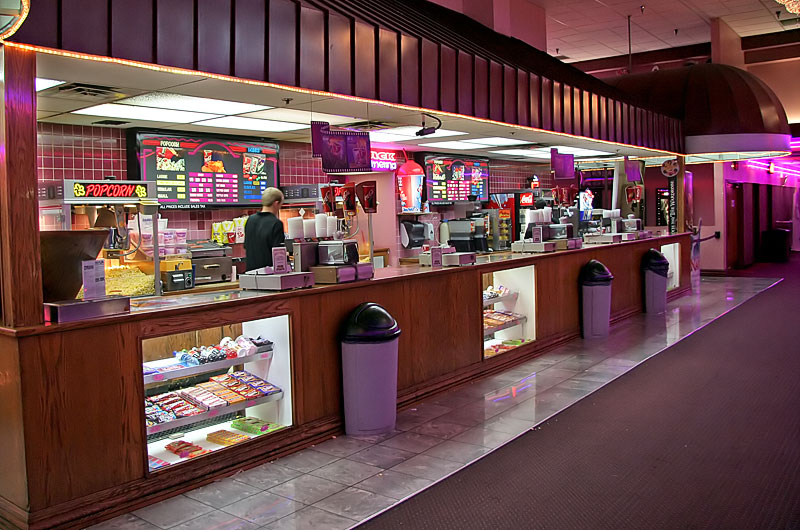 The snack bar at a local discount movie theater in Phoenix, Arizona