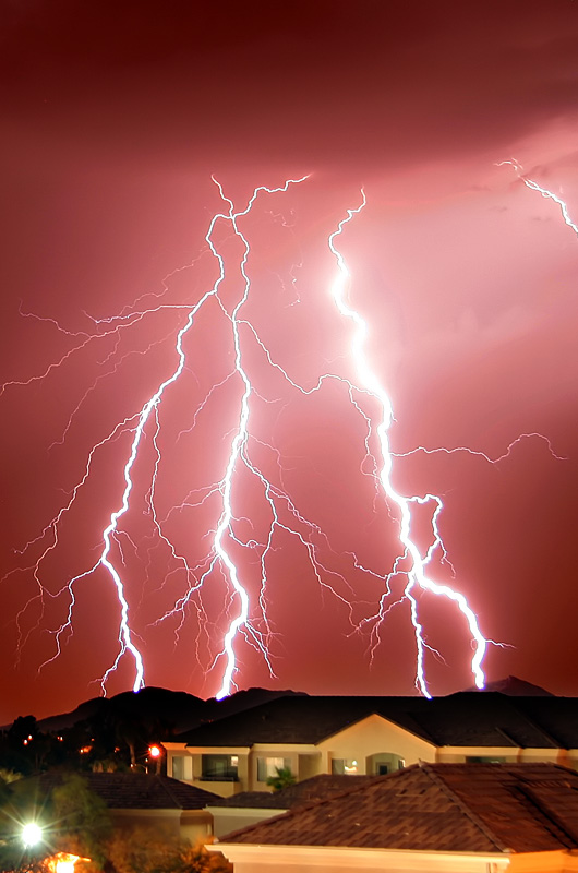 Lightning over Phoenix, Arizona