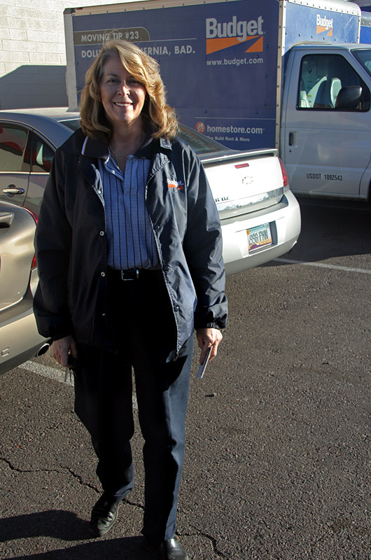 Sharon, owner of a local franchise operation for Budget Rent A Car in Phoenix, Arizona