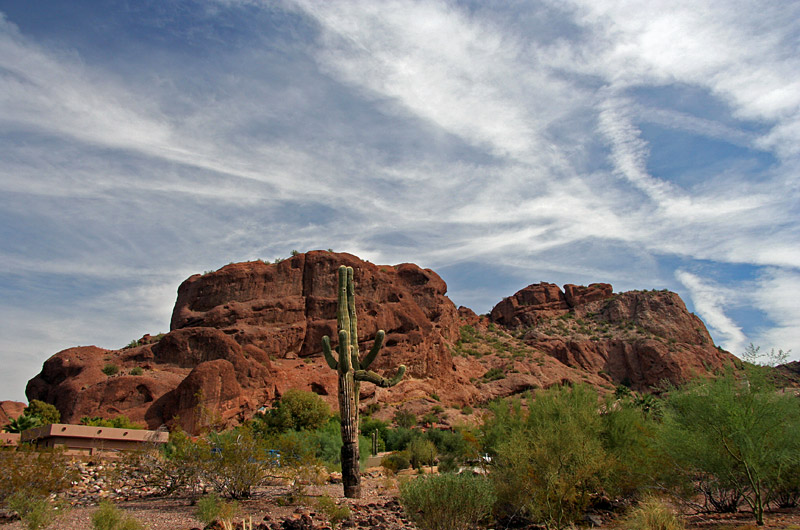 The head of Camerlback Mountain in Phoenix, Arizona