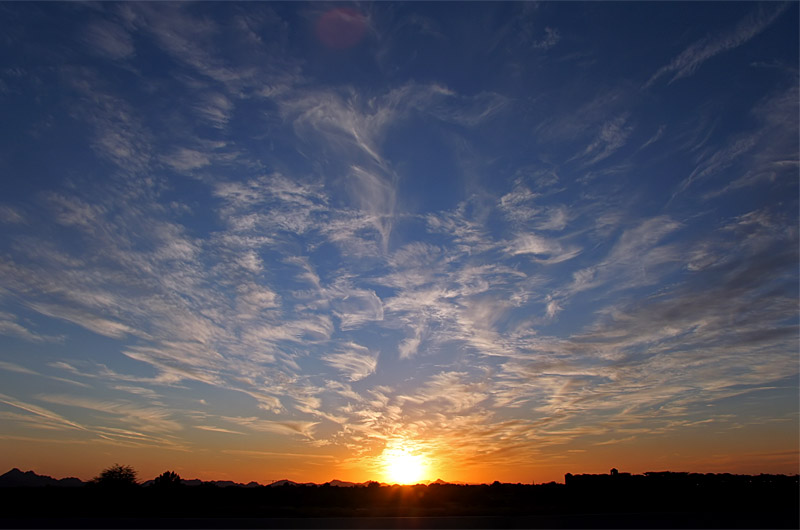 Sunset on the eve of North Korea's detonating its first Atomic Bomb - as seen from Scottsdale, Arizona