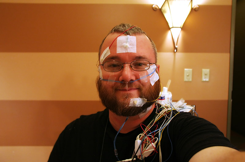 Wired for a sleep study