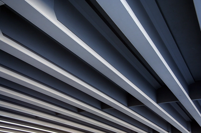 Underside of a freeway overpass in Phoenix, Arizona