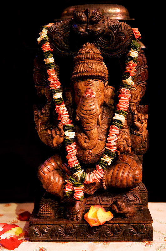 Ganesh the Hindu elephant god, the remover of all obstacles