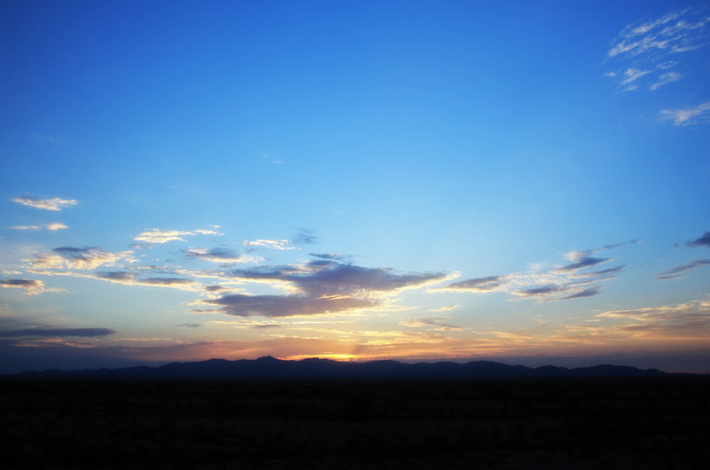 Sunrise over Arizona