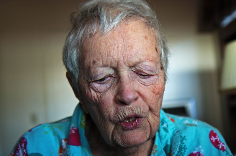 Eleanor Burke, my ninety-seven year old great aunt on her birthday in Phoenix, Arizona