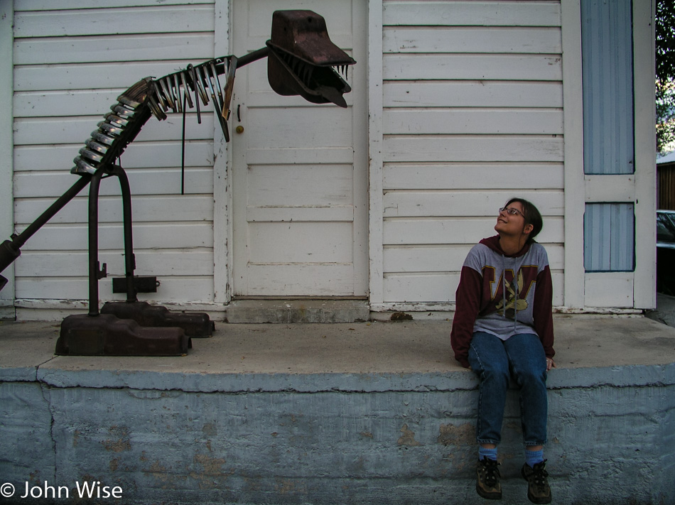 Caroline Wise at Silver Jack Motel in Baker, Nevada