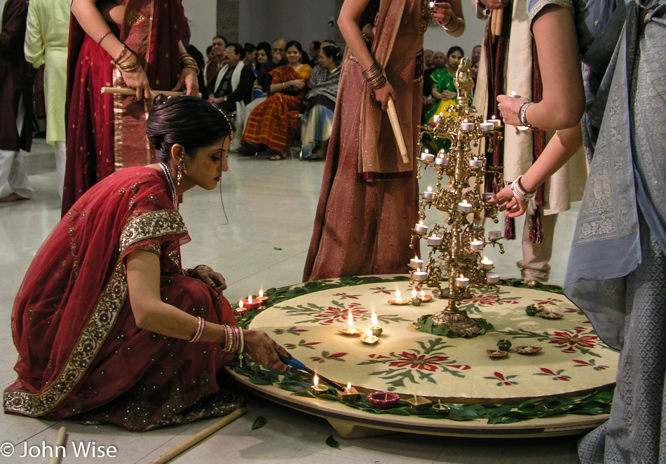 Alka Patel at garba ceremony for her upcoming wedding in Phoenix, Arizona