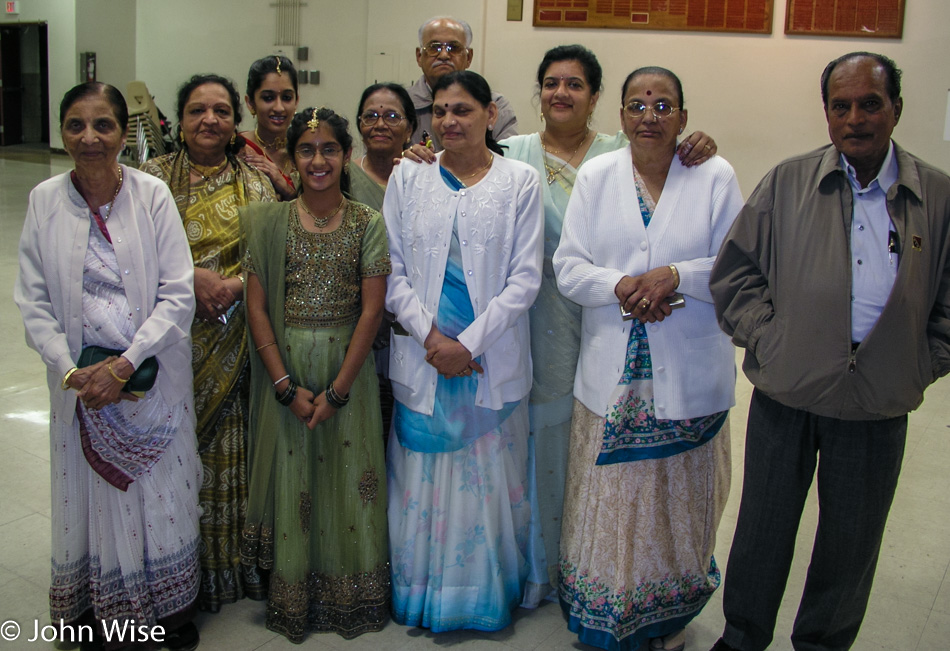 Sonal Patel and family at Garba in Phoenix, Arizona