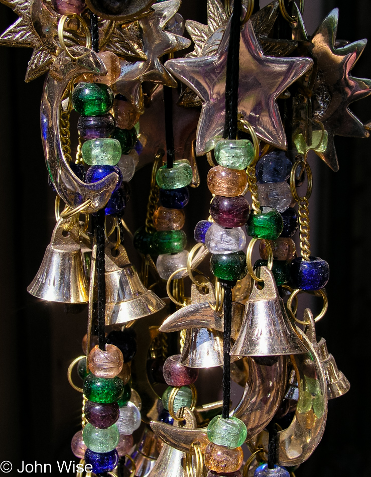 Wind chimes from one of the over 200 shops at the Arizona Renaissance Festival