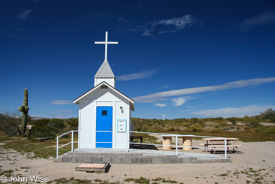 The Little Roadside Chapel in Salome, Arizona