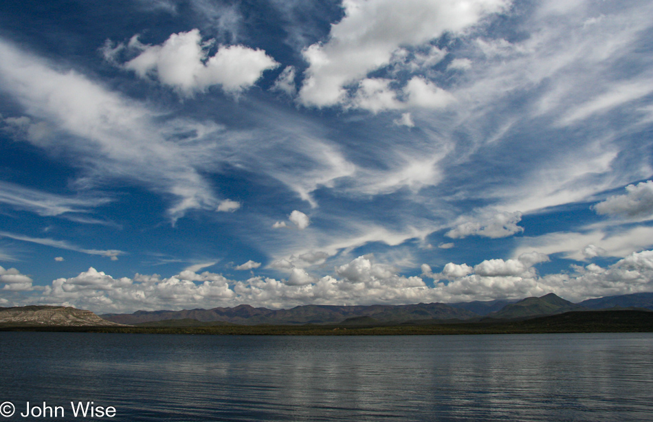 Horseshoe Reservoir behind the Dam near Cave Creek, Arizona