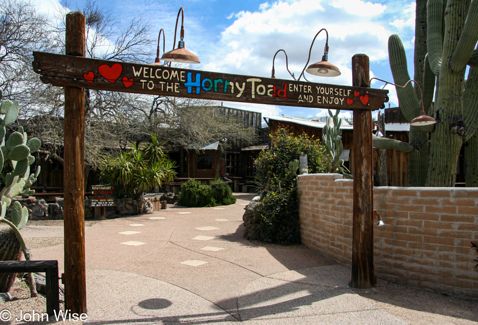 The Horny Toad Restaurant in Cave Creek, Arizona is a landmark