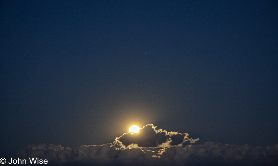 Moon Rise over Phoenix, Arizona