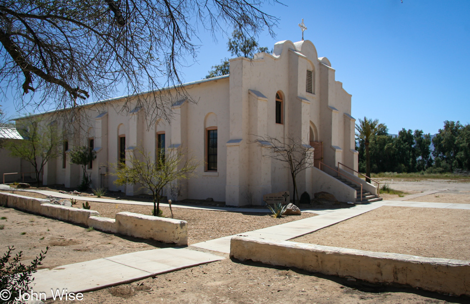 St. John's Indian School and Catholic Church in Laveen, Arizona