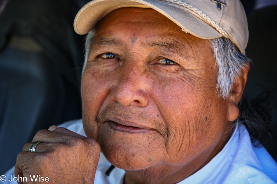 Deacon Cline Anselmo from St John's Indian School near Laveen, Arizona