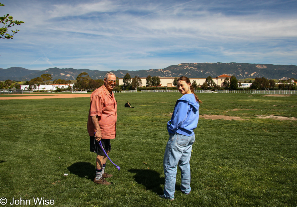 Woody Burns and Caroline Wise in Goleta, California