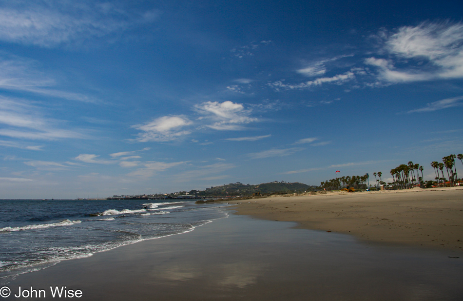 Near downtown Santa Barbara, California on the beach