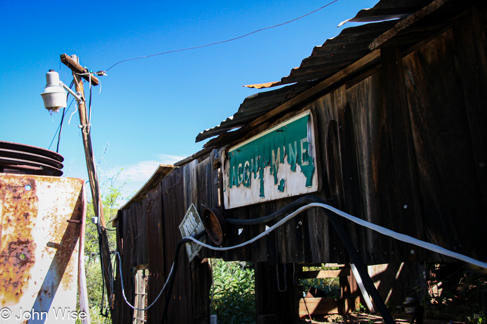 Maggie Mine in Black Canyon City, Arizona is nearly in ruins, careful this is private property