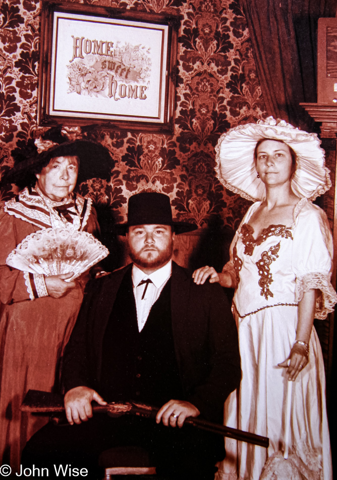 Jutta Engelhardt, John Wise, and Caroline Wise in Tombstone, Arizona