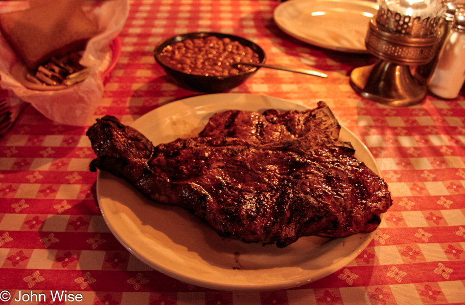 32 ounces of steak from the Pinnacle Peak Steak House in Scottsdale, Arizona