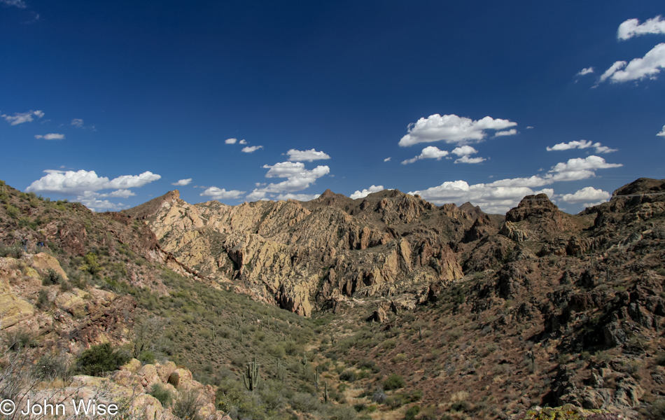 The Superstition Mountains on the Apache Trail in Arizona