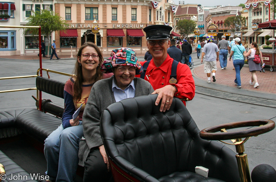 Caroline Wise and Jutta Engelhardt at Disneyland in California