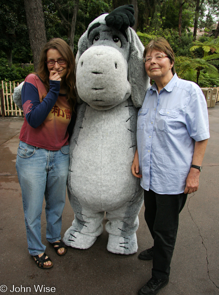 Caroline Wise and Jutta Engelhardt at Disneyland in California