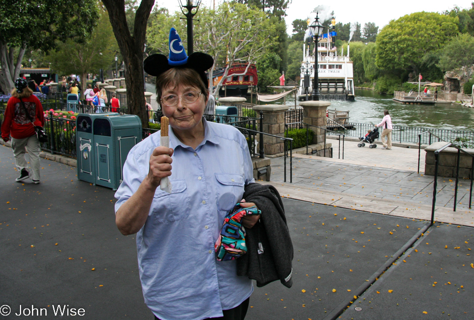 Jutta Engelhardt at Disneyland in California