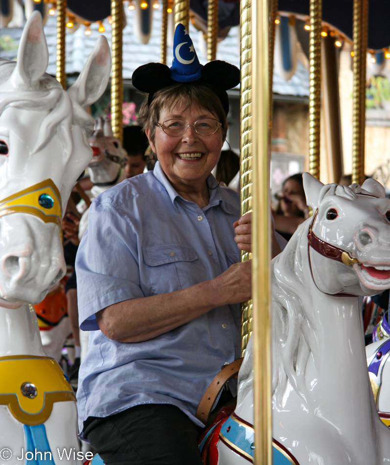 Jutta Engelhardt at Disneyland in California