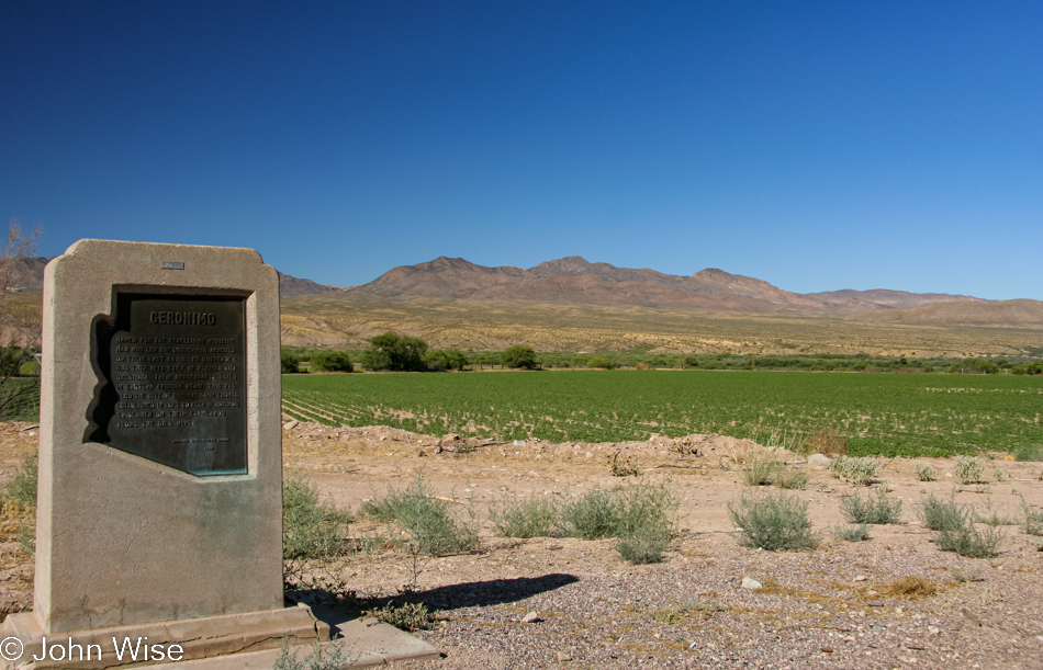 Geronimo Memorial in Geronimo, Arizona