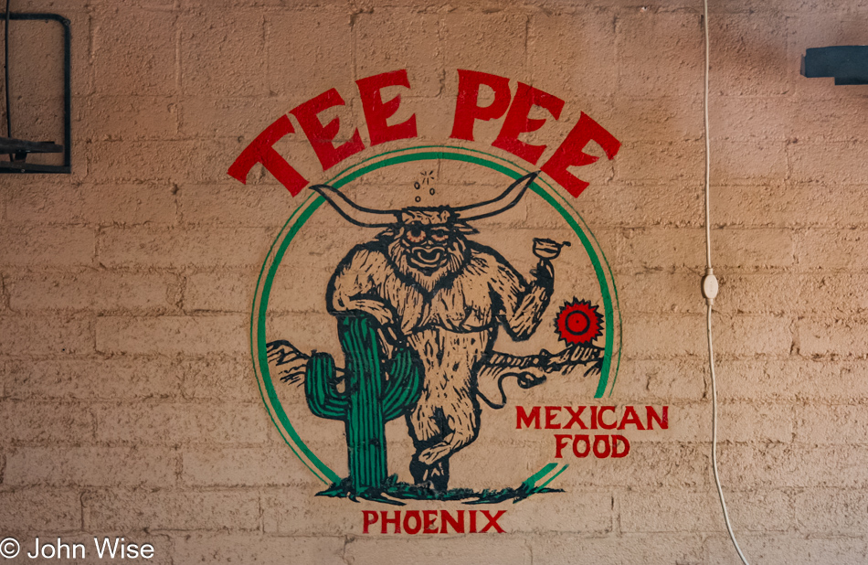 Had lunch today at Tee Pee Mexican Food in Phoenix, Arizona, George Bush had lunch here in 2004