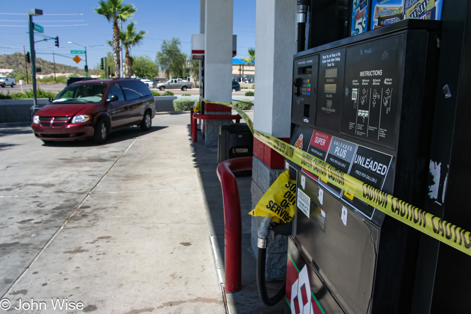 Local Phoenix gas stations are selling out of gasoline today