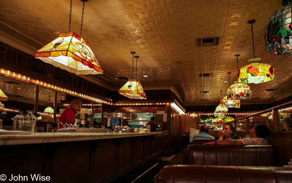 Inside Swensen's ice cream parlor in Phoenix, Arizona