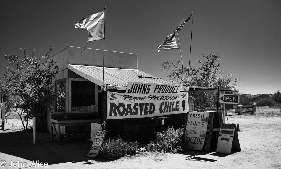 Roadside fruit and vegetable stand in Congress, Arizona