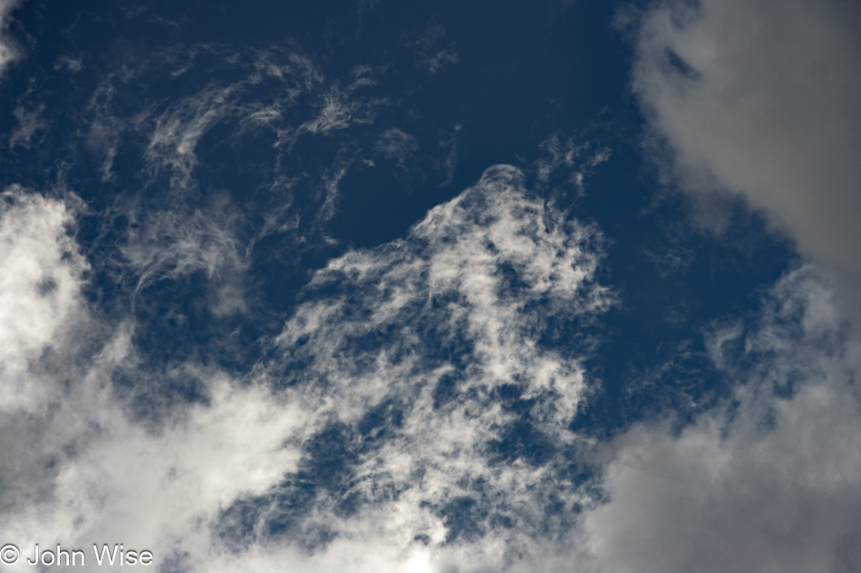 Clearing skies over Phoenix, Arizona