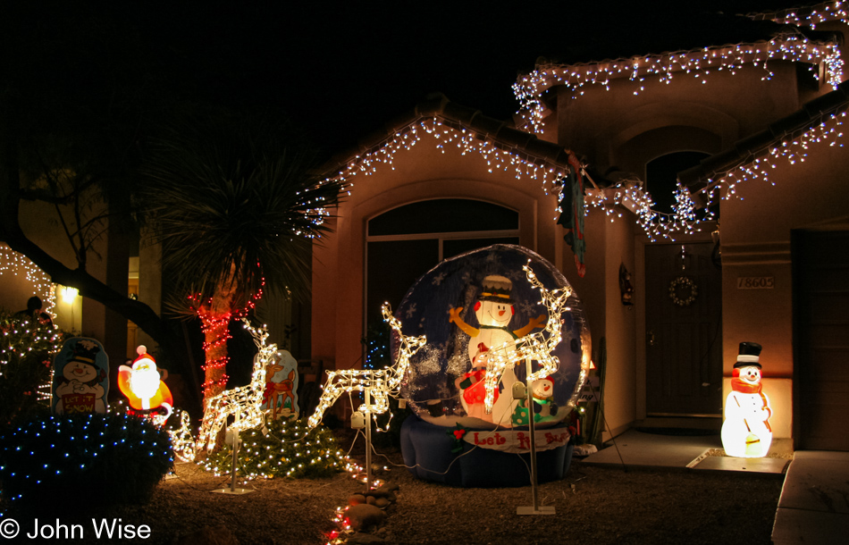 Christmas lights in Phoenix, Arizona