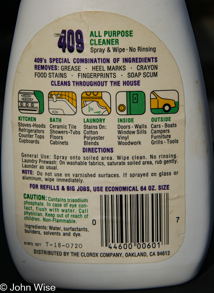 409 All Purpose Cleaner from 1977 - 28 years old.