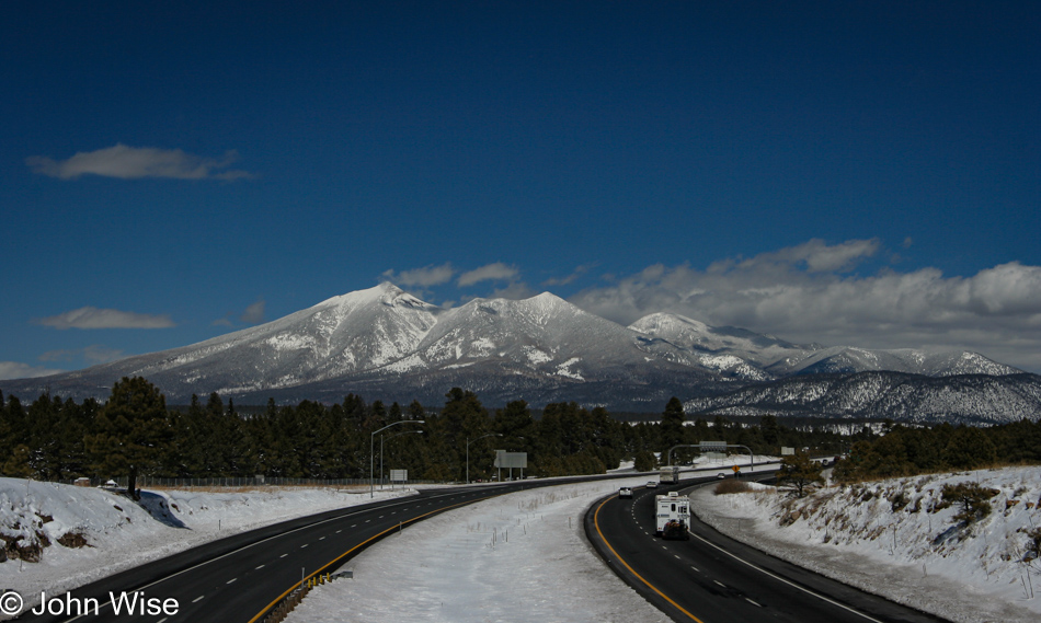 The San Francisco Peaks of Mount Humphries in Flagstaff, Arizona