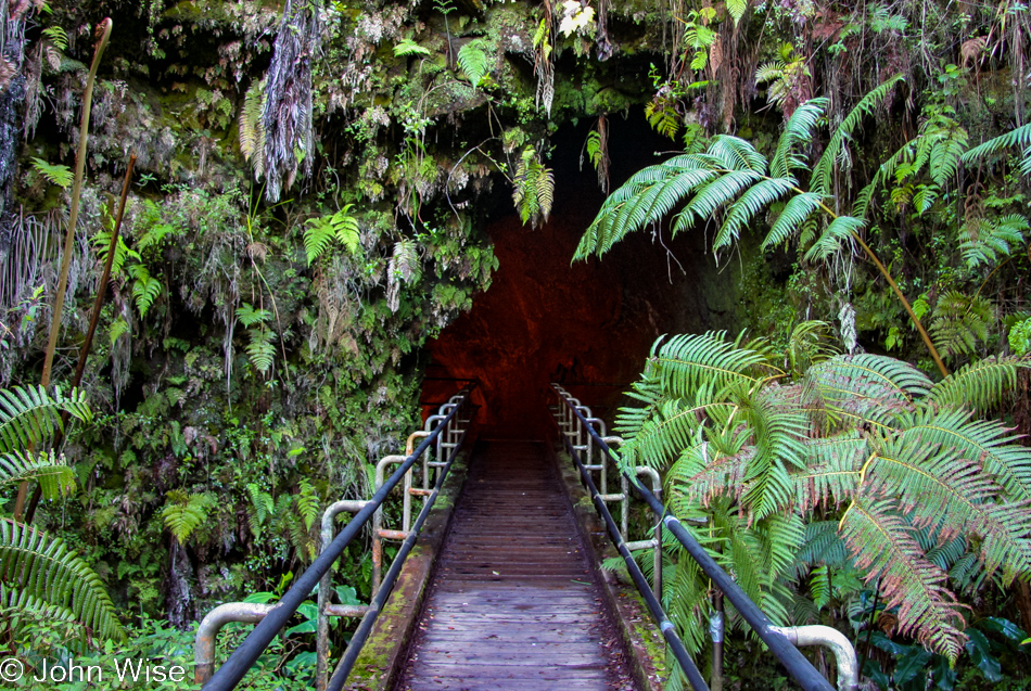 Lava Tube at Volcanoes National Park on the Big Island of Hawaii