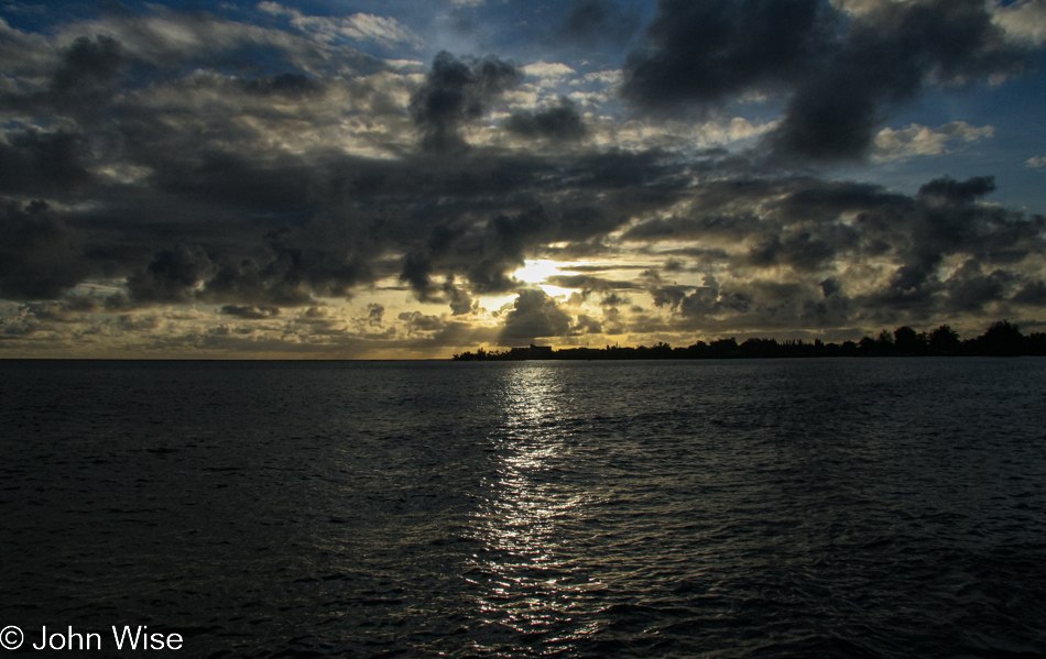 Sunrise over Hilo Bay on the Big Island of Hawaii