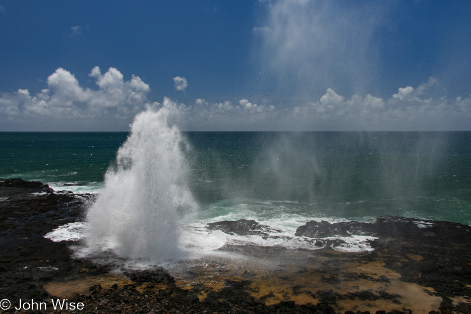 Spouting Horn Park in Koloa, Kauai, Hawaii