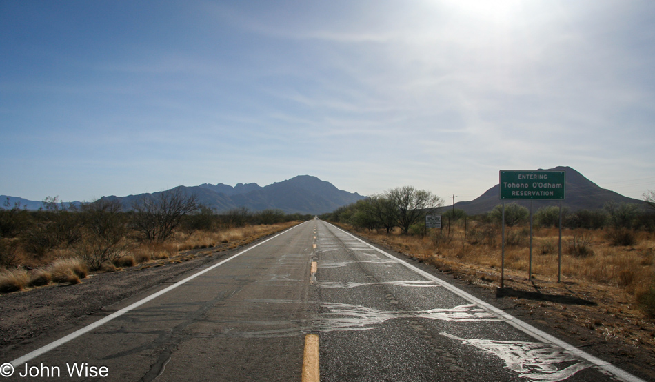 Somewhere on or near the Tohono O'odham Reservation in Arizona