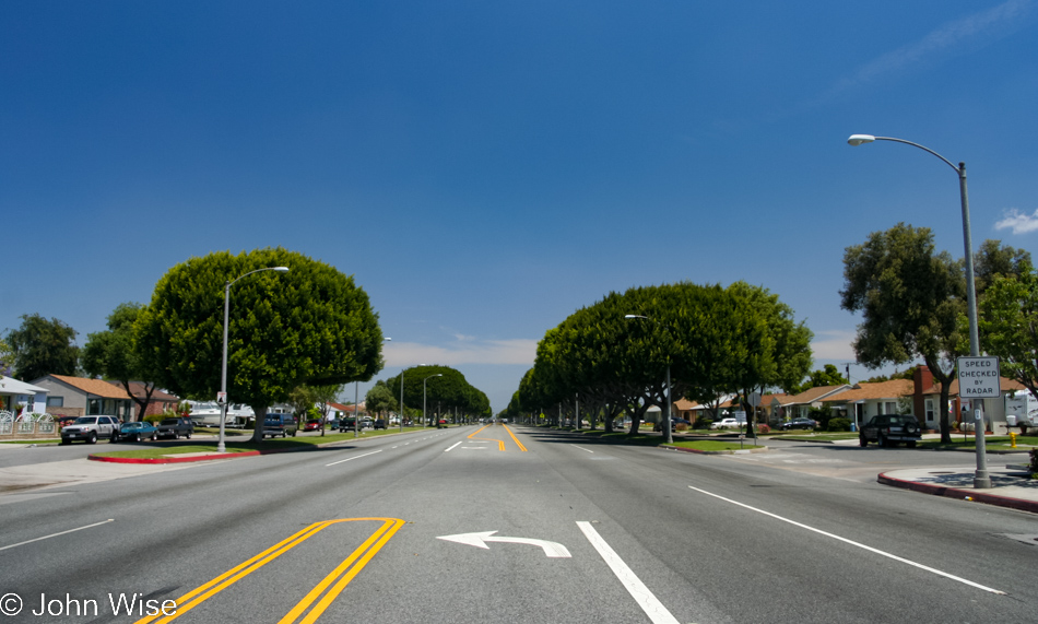 Wandering out of Anaheim towards Los Angeles, California