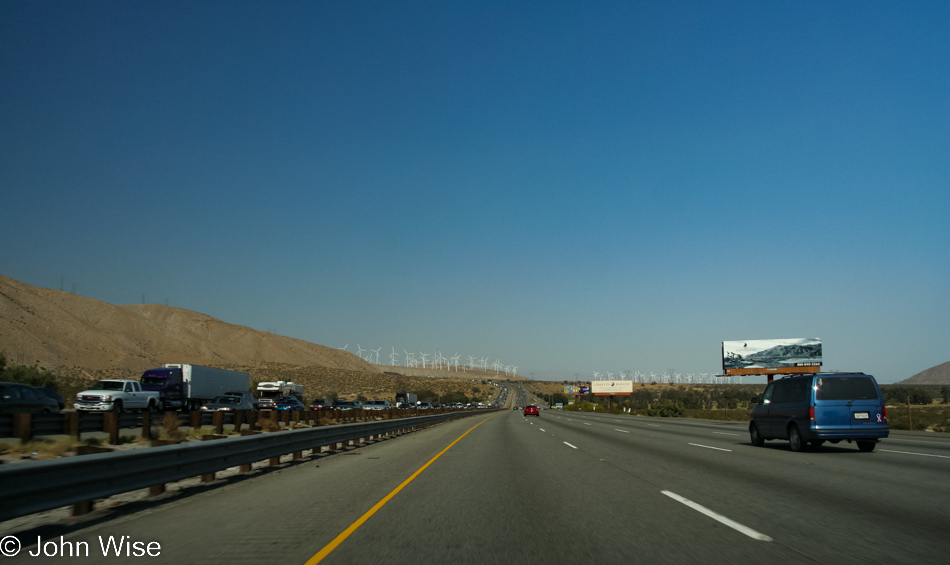 San Gorgonio Pass wind farm near Palm Springs, California