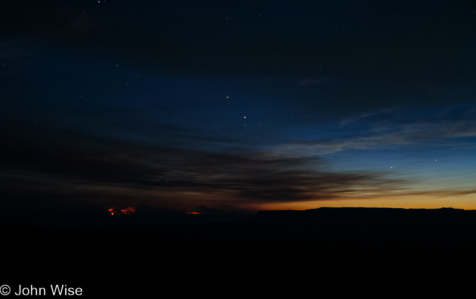 North Rim of the Grand Canyon on fire in Arizona