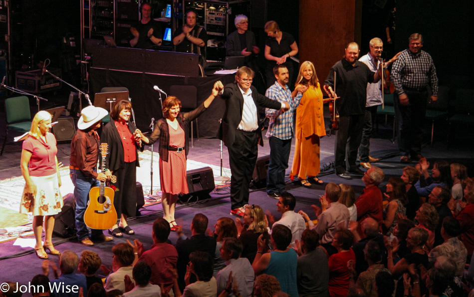 Prairie Home Companion being performed at Abravanel Hall in Salt Lake City, Utah