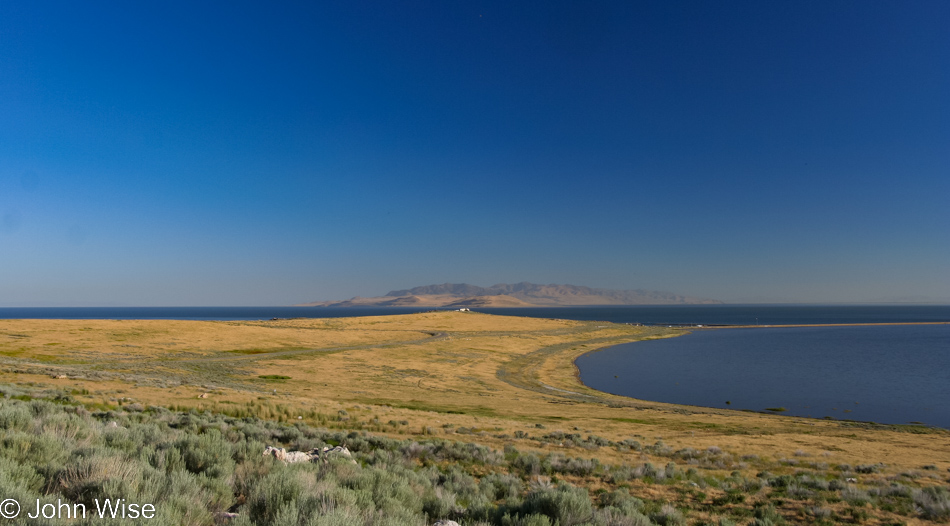 Antelope Island at the Great Salt Lake in Utah