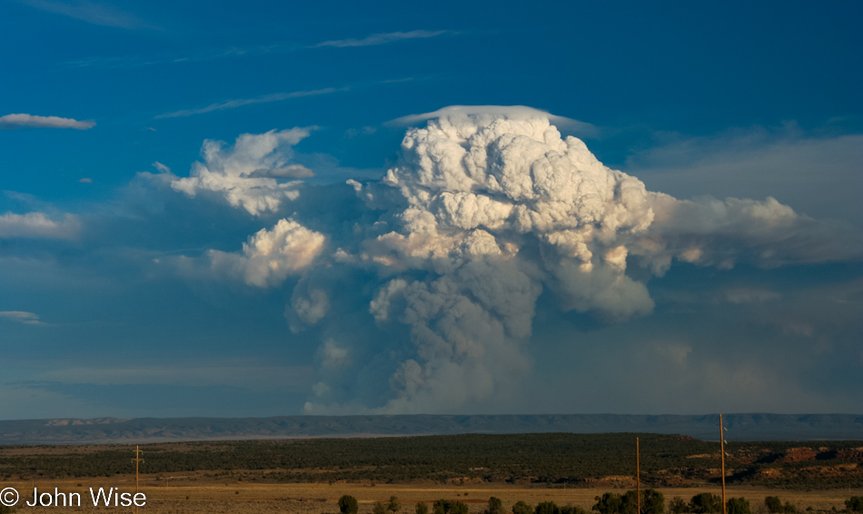 Fire at the North Rim of the Grand Canyon 