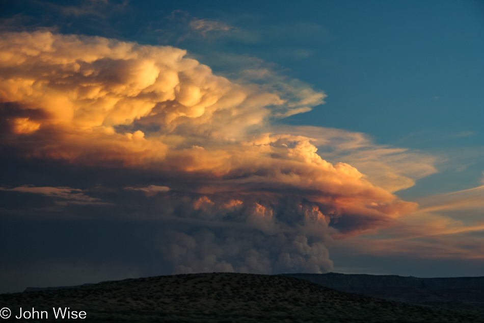 Fire at the North Rim of the Grand Canyon 